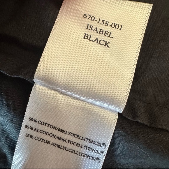 Rails Isabel Wrap Midi Dress Small Black Waist Tie Ruffle - Picture 3 of 8